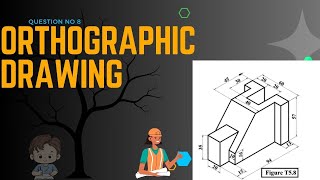 ORTHOGRAPHIC PROJECTION  T58  ENGINEERING DRAWING EngineeringStudios174 [upl. by Llerahs308]