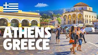 Athens Greece — Walking Tour 4K 🇬🇷 [upl. by Rillis]