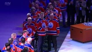 Gretzky brings the house down at Rexall Place [upl. by Doraj]