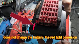 BOSCH GAL18V40 does not charge the battery the red light comes on [upl. by Einomrah]