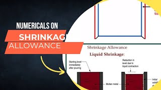 Numerical on shrinkage allowance in casting process  shrinkage allowance [upl. by Eaton]