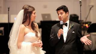 Bride and Groom Wedding Speech [upl. by Jacobsohn653]