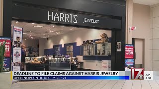 Deadline to file claims against Harris Jewelry [upl. by Siulegroj253]