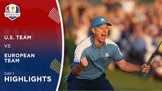 Highlights  Day 1  2023 Ryder Cup [upl. by Krenn618]