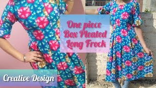 Diy box pleat frock full cutting and stitching without body [upl. by Erl]