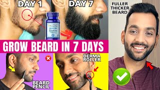 7 DAYS BEARD GROWTH CHALLENGE 100 RESULTS  Fix PATCHY Beard Biotin For Beard THICK BEARD HACKS [upl. by Goss]