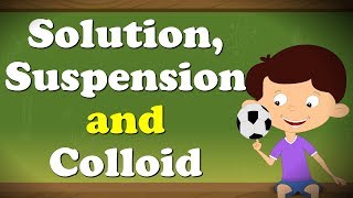 Solution Suspension and Colloid  aumsum kids science education children [upl. by Knuth]