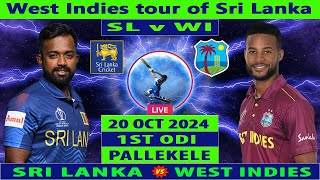 Sri Lanka vs West Indies  SL vs WI  1st ODI of West Indies Tour of Sri Lanka  Cricket Info Live [upl. by Granniah]