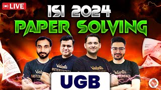 ISI UGB 2024 Solutions  Paper Solving  Indian Statistical Institute Entrance Exam  VOS [upl. by Lirret]