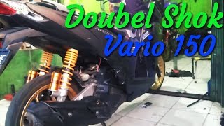 Vario 150 Double Shock BelakangPakai arm PCX [upl. by Nireves653]