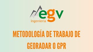 Metodología de Trabajo de Georadar o GPR  EGV Ingeniería [upl. by Newel]