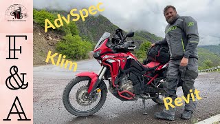 F amp A  Adventure Spec Klim Revit … Motorradbekleidung auf Langzeitreise [upl. by Cortney435]