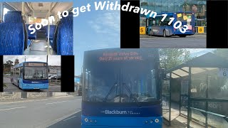 Soon to Get withdrawn Blackburn Bus Company Volvo B10BLE Wright renown 1103 PN02 HVK on the 22 ￼ [upl. by Alicirp971]