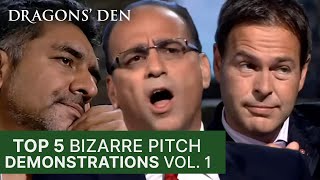 Top 5 Pitches With Bizarre Demonstrations  Vol 1  Dragons Den [upl. by Eckart]