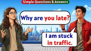 English Conversation Practice  150 Questions amp Answers for All Tenses in Daily Life [upl. by Gass672]