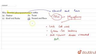 Who recorded pleuropneumonia in cattles [upl. by Berkeley]