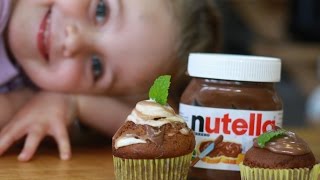 Domowy Przepis na babeczki czekoladowe z nutellą Nutella mufin [upl. by Town467]