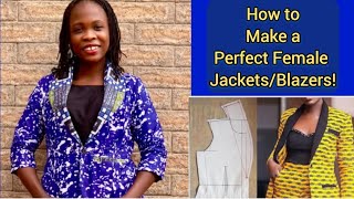 How to cut and sew a Jackets  Blazers with shawl collar full lining and welt pocket diy Detailed [upl. by Aneled]