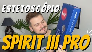 Estetoscópio SPIRIT III PRO ®️ Black Edition  Unboxing resenha quanto paguei [upl. by Aydin602]