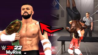 WWE 2K22 MyRISE  Chasing The 247 Championship [upl. by Troyes]