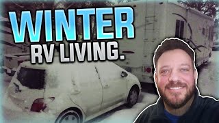 Winter Full Time RV Living In A Class A Motorhome [upl. by Elpmet193]