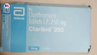 Claribid 250mg Tablet  Clorithromycin Tablet  Claribid 250 Tablet Uses Benefits Dosage Review [upl. by Helbonnas992]