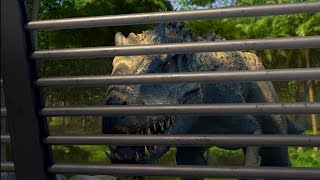 Indominus Rex meets Carnotaurus ToroJurassic WorldCamp Cretaceous Season 1 [upl. by Ylecic123]