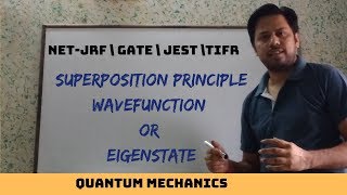 Quantum Mechanics Superposition principle of wavefunction eigenstateHindi POTENTIAL G [upl. by Anoyi]