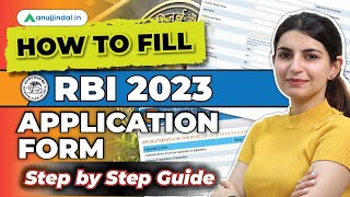 How to Fill RBI Grade B Form 2023  How to Apply for RBI Grade B 2023 RBI Grade B 2023 Notification [upl. by Chandless642]