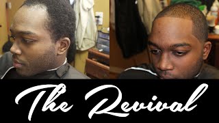 Mens Receding Hairline Taper Haircut  The Revival  AD The Barber [upl. by Dhu]