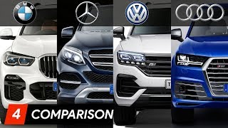 2019 BMW X5 Vs Mercedes GLE Vs Audi Q7 Vs Volkswagen Touareg [upl. by Hillard]