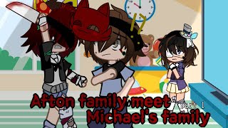 Afton family meet Michael aftons family  Part 12 Gacha FNaF AU Present Afton family [upl. by Arabeila]