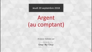 Vente argent au comptant  Idée de trading IG 20092018 [upl. by Eelyram]