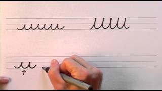 How To Write in Cursive  Lesson 1  A complete Course  FREE Worksheets [upl. by Rehpoitsirhc]