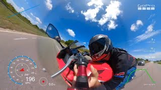 SE CONTAR NINGUÉM ACREDITA CBR 500R VS NINJA 400 TOP SPEED [upl. by Peggi754]