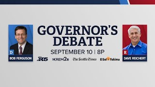 Watch Live Washington gubernatorial debate with Bob Ferguson and Dave Reichert [upl. by Arval326]