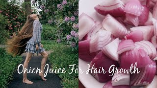 ONION JUICE FOR EXTREME HAIR GROWTH Stop Hair loss amp Grow Long Hair [upl. by Laurens366]