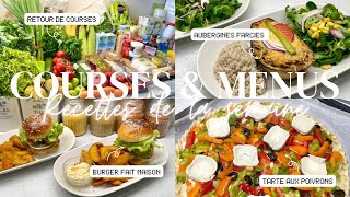 🛒 RETOUR DE COURSES • MENUS DE LA SEMAINE  RECETTES 🍴 [upl. by Joung]