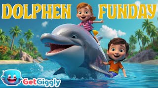 Dolphin Funday Sing Along with Dolphins in the Ocean GetGiggly Nursery Rhymes and Kids Songs [upl. by Fenton]