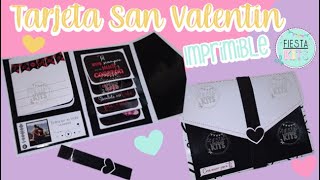 Tarjeta San Valentín Imprimible [upl. by Socem]