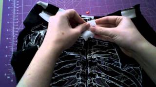 Sewing Tutorial  Add a collar to a tshirt  WhatTheCraftcom [upl. by Nicolais865]