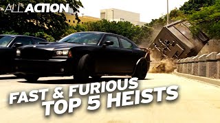 Top 5 Heists in Fast amp Furious  All Action [upl. by Ute822]