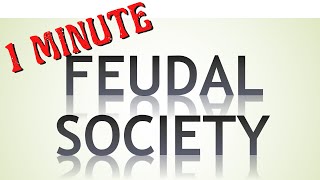 The Feudal Society the Estates of the Realm in 1 minute [upl. by Harrow]