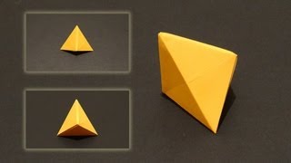 How To Make An Origami Hexahedron or Deltahedron  Ornament [upl. by Iggem]