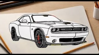 quotBeginners Guide to Sketching a Dodge Challengerquot [upl. by Wack376]