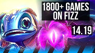 FIZZ vs VELKOZ MID  1800 games 1126 Godlike  EUW Master  1419 [upl. by Anatol]