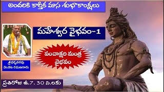 మహేశ్వర వైభవం 1 పంచాక్షరి మంత్ర వైభవంmohanavani Telugu podcast [upl. by Clair]