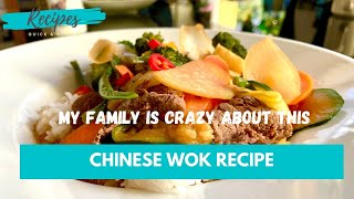 Chinese Wok Recipe  Quick and Simple Recipes  Cooking under 30 Minutes [upl. by Htidra]