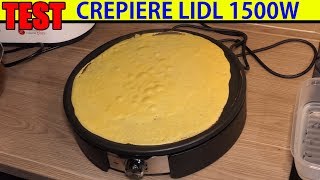 crepiere electrique lidl silvercrest scm 1500 test crepe maker crepemaker [upl. by Vil]