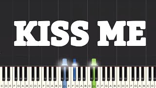 Sixpence None the Richer  Kiss Me Piano Tutorial  Easy [upl. by Dedrick]